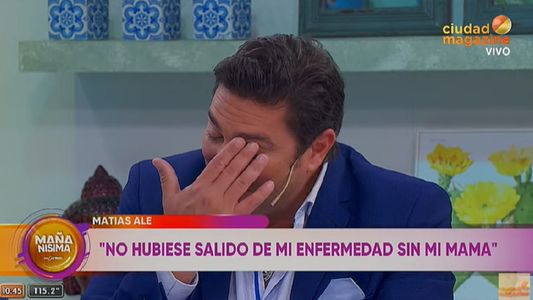 Matías Alé habló de su madre y se quebró: Fue mamá y papá
