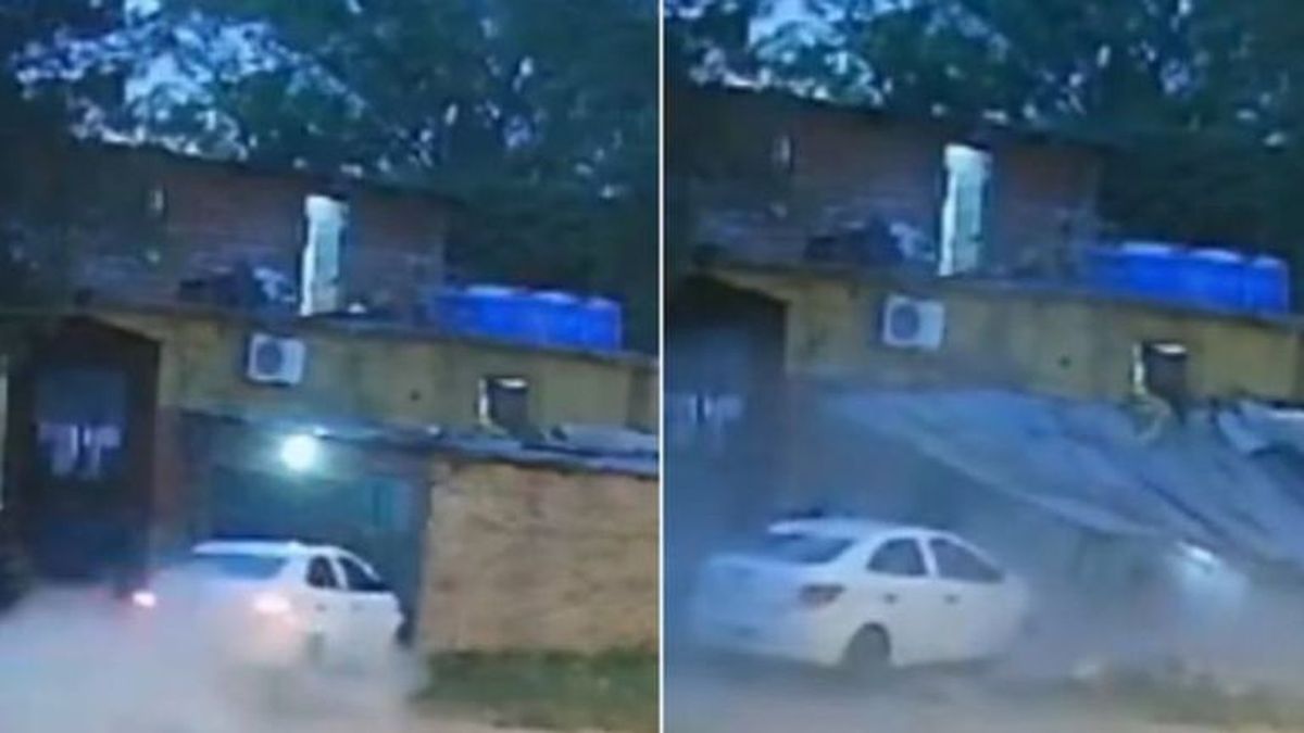La Matanza: robaron un auto y chocaron contra una casa cuando intentaban escapar