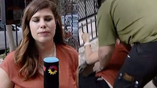 La terrible caída en vivo de Cecilia Insinga, la mujer de Diego Brancatelli