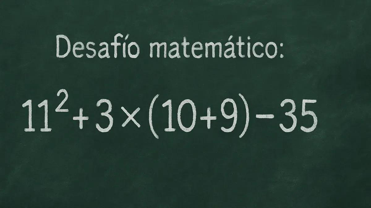 Imagen de pizarra para Desafío Matemático: esta operación con paréntesis desafía tu cálculo mental