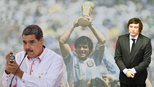 Maduro convocó al espíritu de Diego Maradona para enfrentar a Milei: Jálale las...