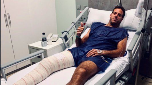 Del Potro fue operado con éxito y envió un mensaje: La operación salió muy bien, ya recuperándome