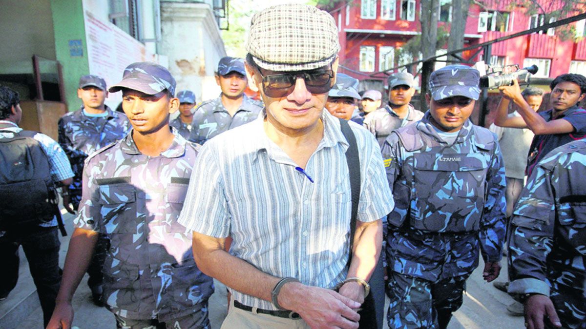 Charles Sebhraj o la serpiente liberado en Nepal a los 82 años y deportado a Francia (Foto: Gentileza The Daily Herald)