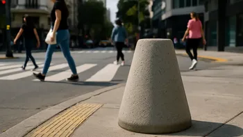 Para qué sirven los conos de cemento que aparecen en las veredas