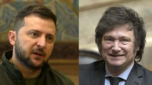 Asunción presidencial de Javier Milei: las primeras imágenes de Volodimir Zelensky en Argentina