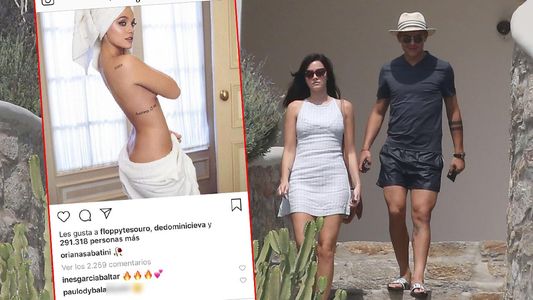 A Dybala se le cae la baba por las fotos de Oriana Sabatini