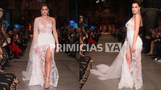 Milett Figueroa inauguró la Argentina Fashion Week vestida de novia: ¿indirecta para Marcelo Tinelli?