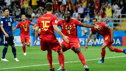 Bélgica dio vuelta un partidazo, le ganó 3 a 2 a Japón y jugará ante Brasil en cuartos