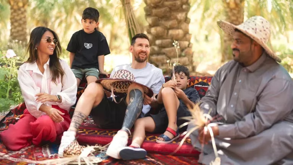 Lionel Messi en Arabia Saudita.