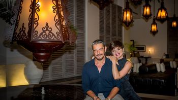 Las románticas vacaciones de Araceli González y Fabián Mazzei en el Caribe