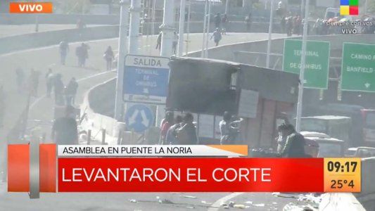 Tras más de 20 horas de acampe, se levantó la protesta en Puente La Noria