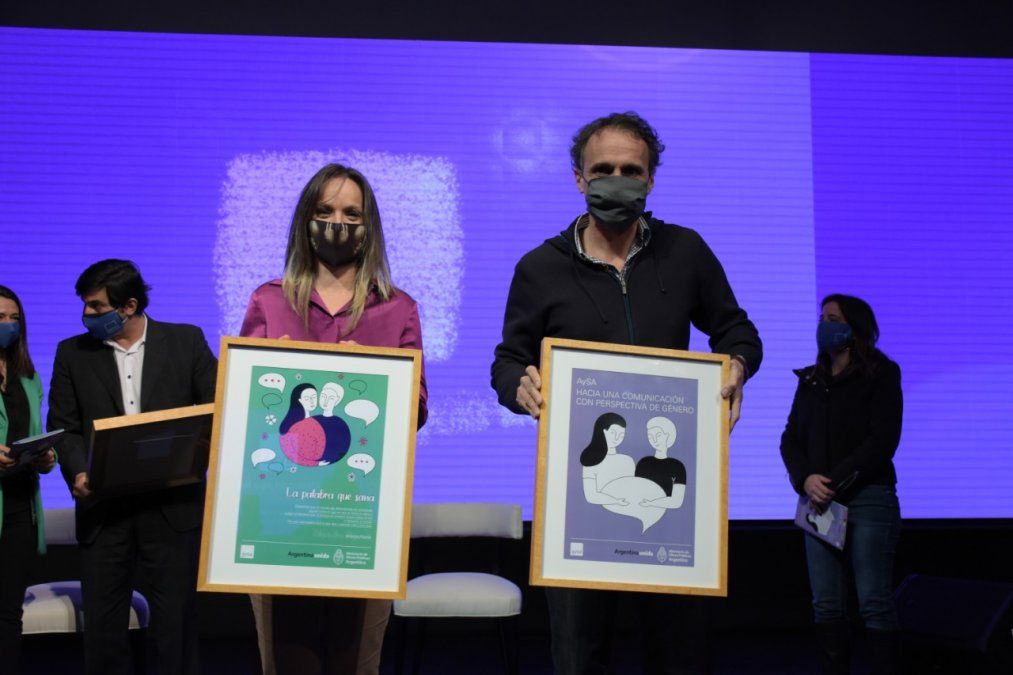 Malena Galmarini y Gabriel Katopodis presentaron las políticas de género de AySA y la “Guía para el uso no sexista de la lengua”