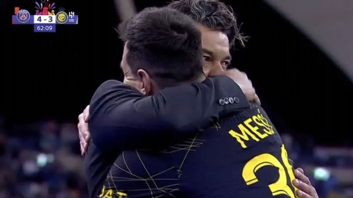 Marcelo Gallardo y Lionel Messi