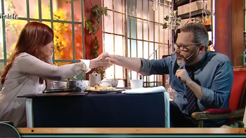 Murió Gerardo Rozín: el día que entrevistó a Cristina Fernández de Kirchner y ella se emocionó con una pregunta. (Captura)