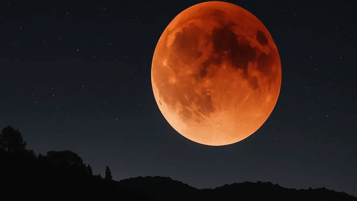 Luna de Sangre en Colombia: cuándo ver el eclipse lunar parcial de agosto de 2026. (Imagen ilustrativa)