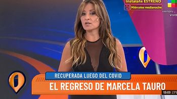 Marcela Tauro volvió a Intrusos y contó su experiencia con el covid