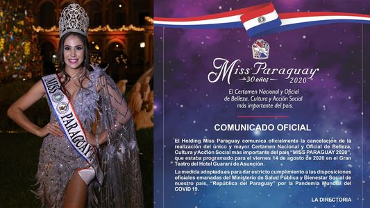 Paraguay no tendrá nueva Miss este año