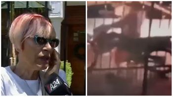 Inseguridad. El momento del impactante robo piraña. Foto: captura de Tv. Inseguridad. El momento del impactante robo piraña. Foto: captura de Tv.