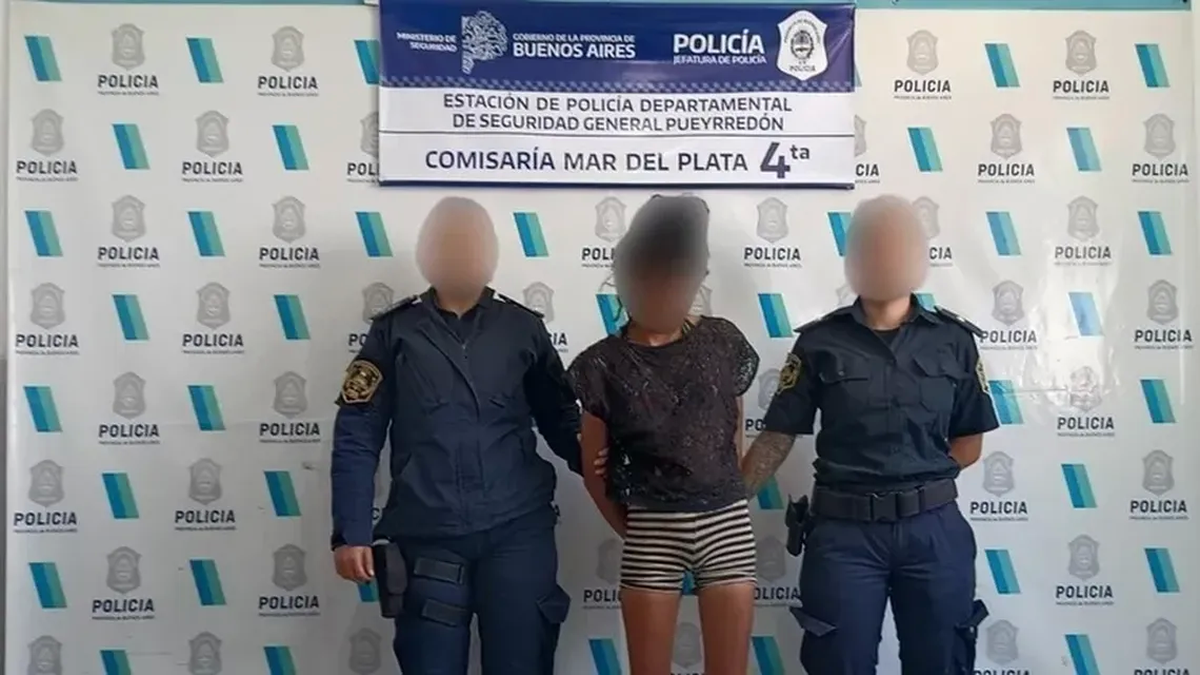 La trabajadora sexual detenida. (Foto: Policía)