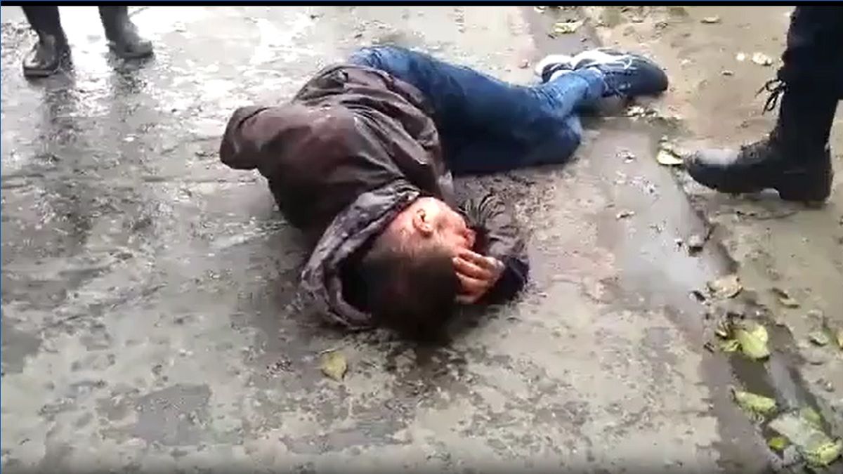 El polichorro al momento de ser capturado.&nbsp; 