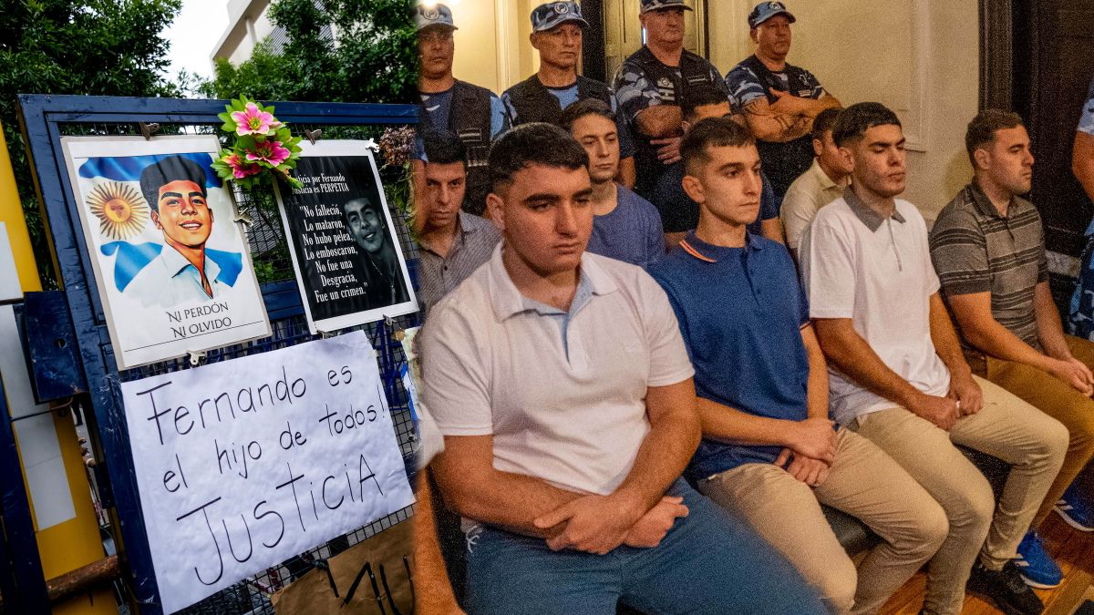 La querella pidió la prisión perpetua para los ocho rugbiers acusados por el asesinato de Fernando Báez Sosa (Foto: Télam).