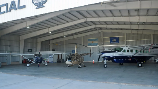El hangar con tecnología de punta que se construyó en La Pampa