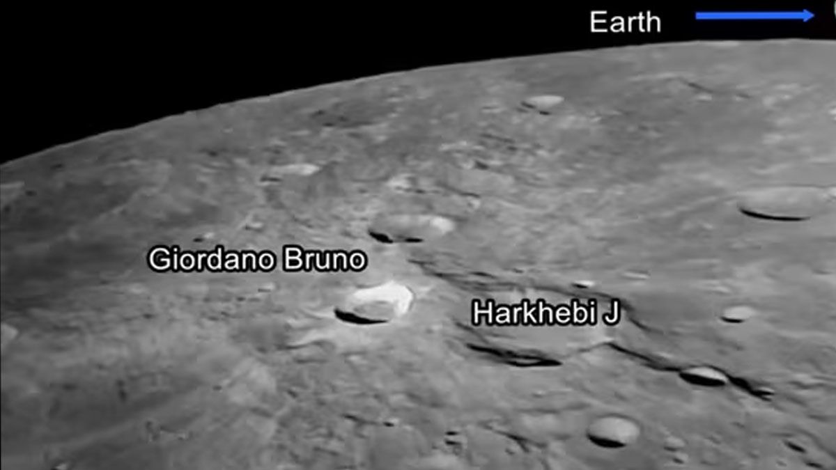 Por primera vez un vehículo creado por el hombre investiga el lado oculto de la luna. (Foto: Captura de TV)