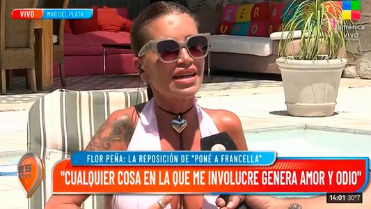 La tajante opinión de Flor Peña sobre el regreso de Poné a Francella: Es un humor antiguo