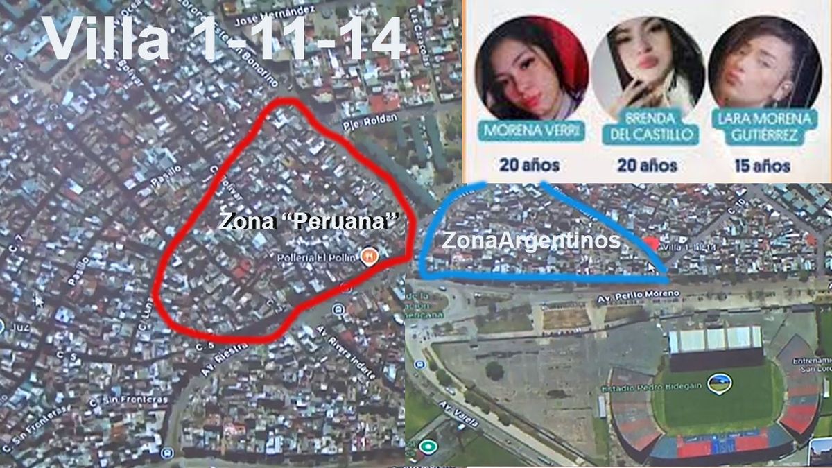 La zona de los peruanos, en donde se habría 