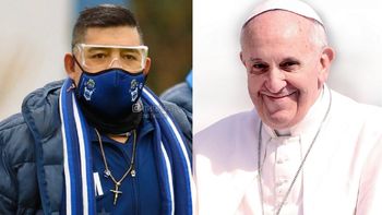 El Papa Francisco cerca de la familia Maradona: les hizo llegar un rosario bendecido