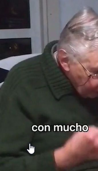 El abuelo que es furor en TikTok: sólo dos videos y casi 240 mil seguidores