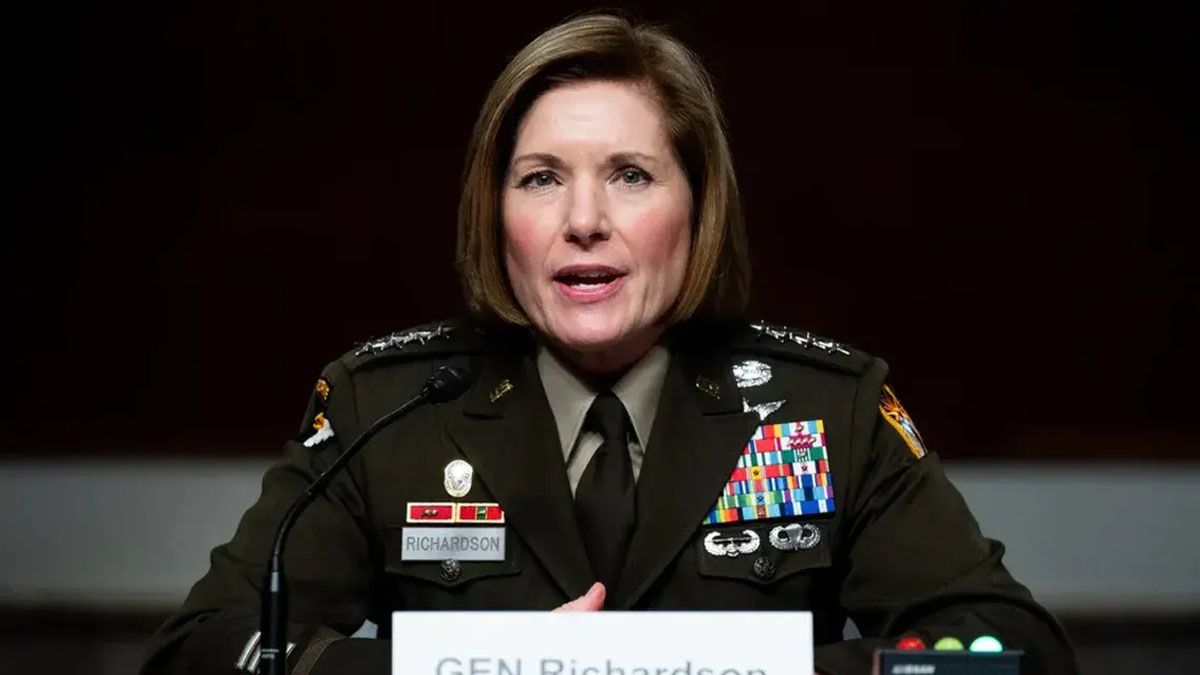 Laura Richardson, titular del Comando Sur de los Estados Unidos, anunció maniobras conjuntas con Guyana en respaldo a ese país tras las amenazas de Maduro sobre la región de Esequibo. (Foto: Gentileza VOA)