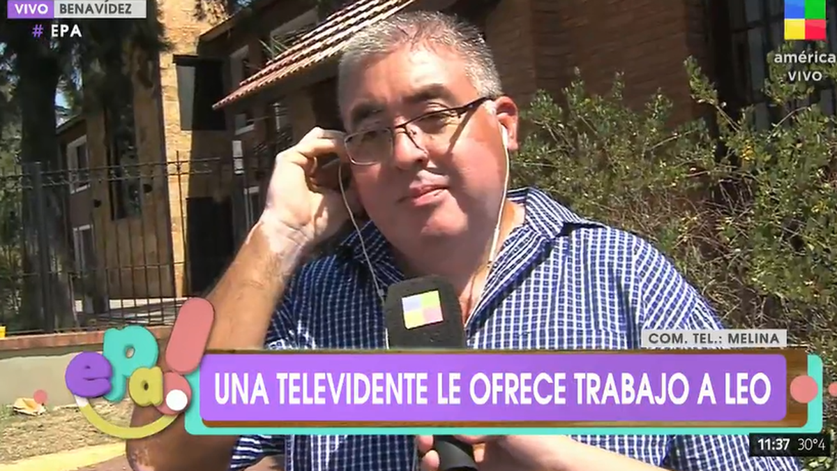 Leonardo consiguió trabajo gracias al programa de América TV (Foto: captura de video).