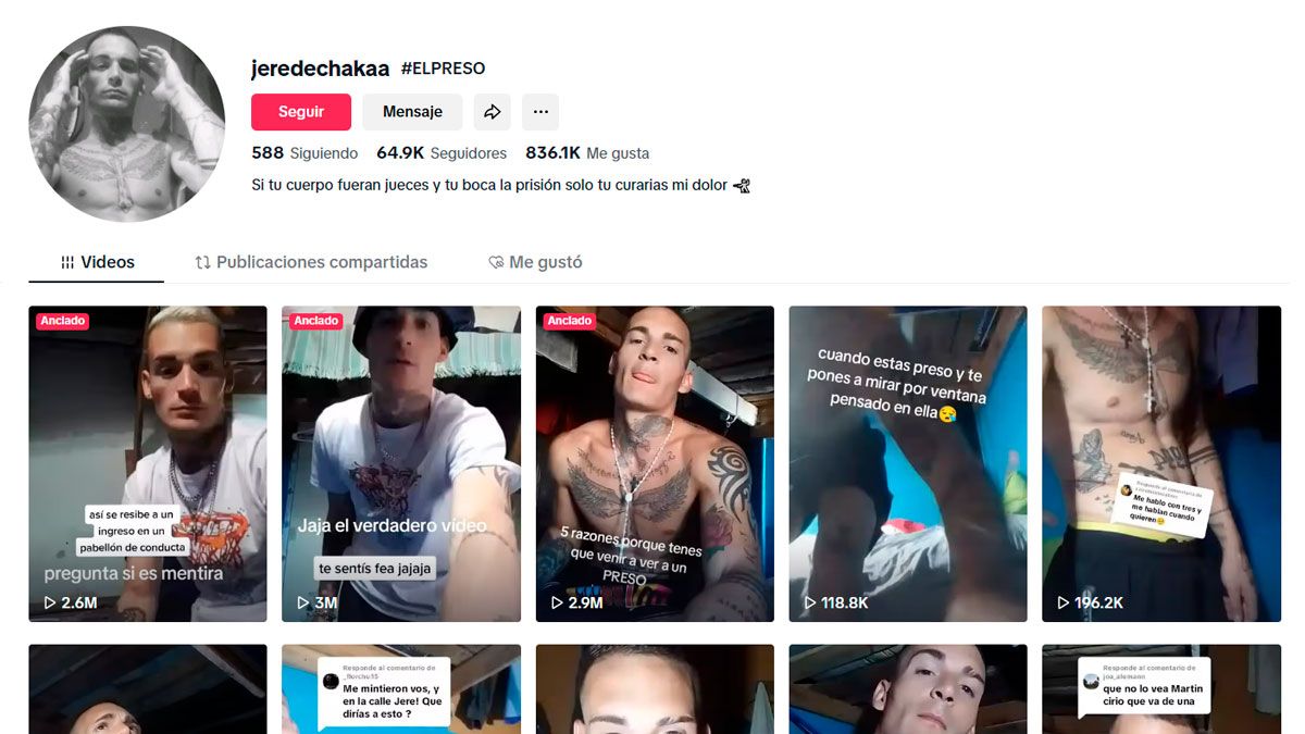 TikTok carcelario: el fen&oacute;meno que crece detr&aacute;s de las rejas