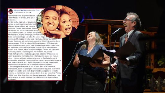 Artistas bromean en los Edda sobre enojo de Patricia Reyna y Juan Carlos Cañete