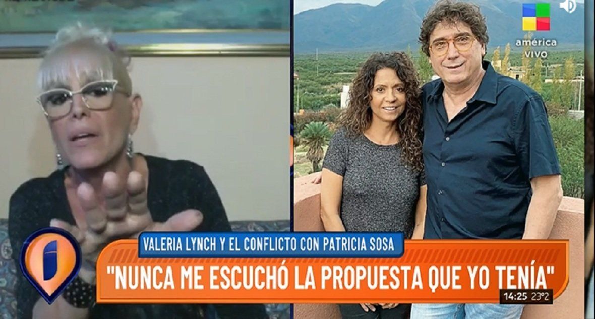 Valeria Lynch aclaró su me gusta al tuit de Oscar Mediavilla tras su pelea con Alex Caniggia