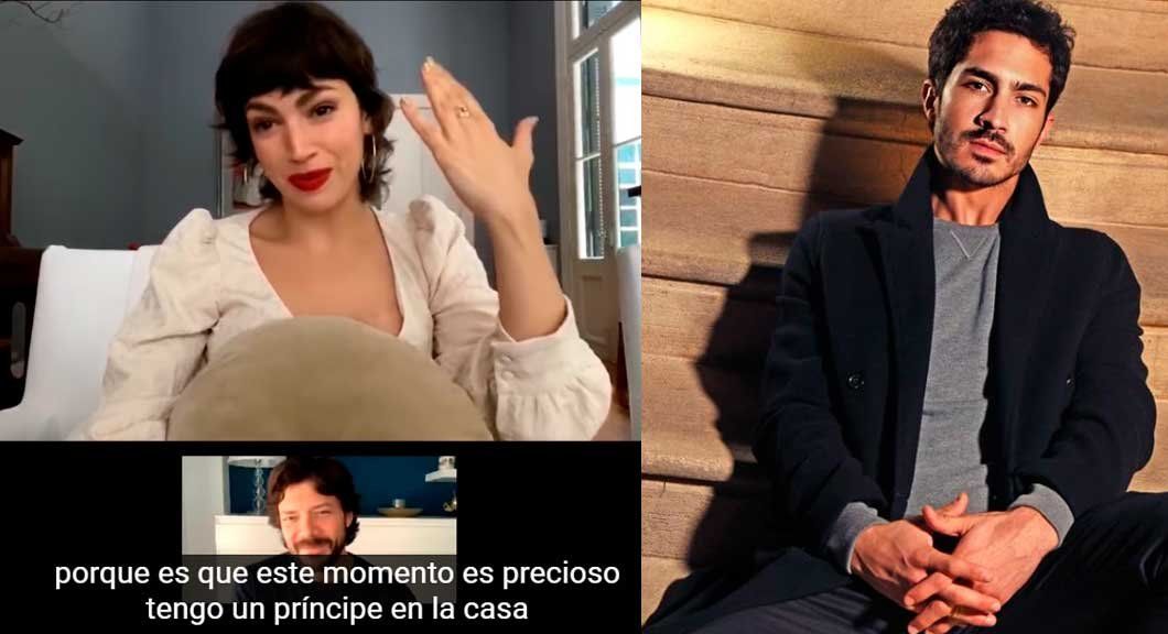 El mimo del Chino Darín a Úrsula Corberó en plena videoconferencia: Tengo un príncipe
