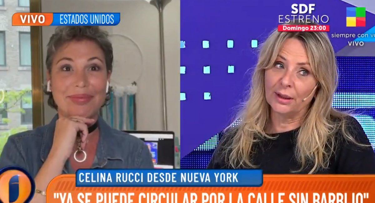Fuerte cruce en vivo de Celina Rucci con Evelyn Von Brocke