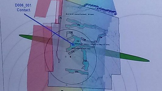 Difundieron el video del momento en el cual encontraron el submarino