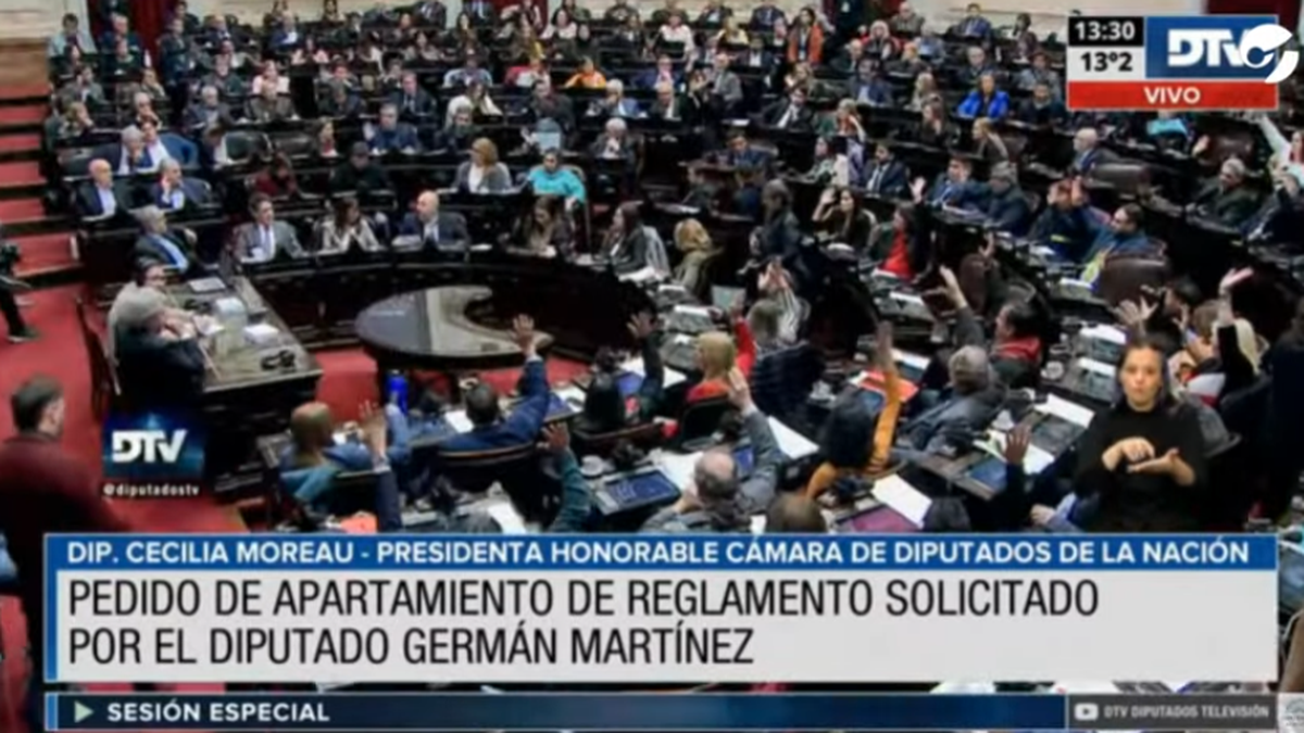 La Cámara de Diputados aprobó el secuestro del celular de Gerardo Milman por el atentado a Cristina Kirchner. (Captura)