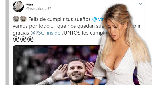 El PSG pagó 50 millones por Mauro Icardi y Wanda Nara brindó de forma austera y particular