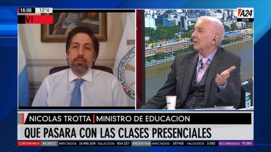 Trotta, sobre el regreso a clase: No va a ser lo primero que vuelva, antes hay que recuperar otras normalidades