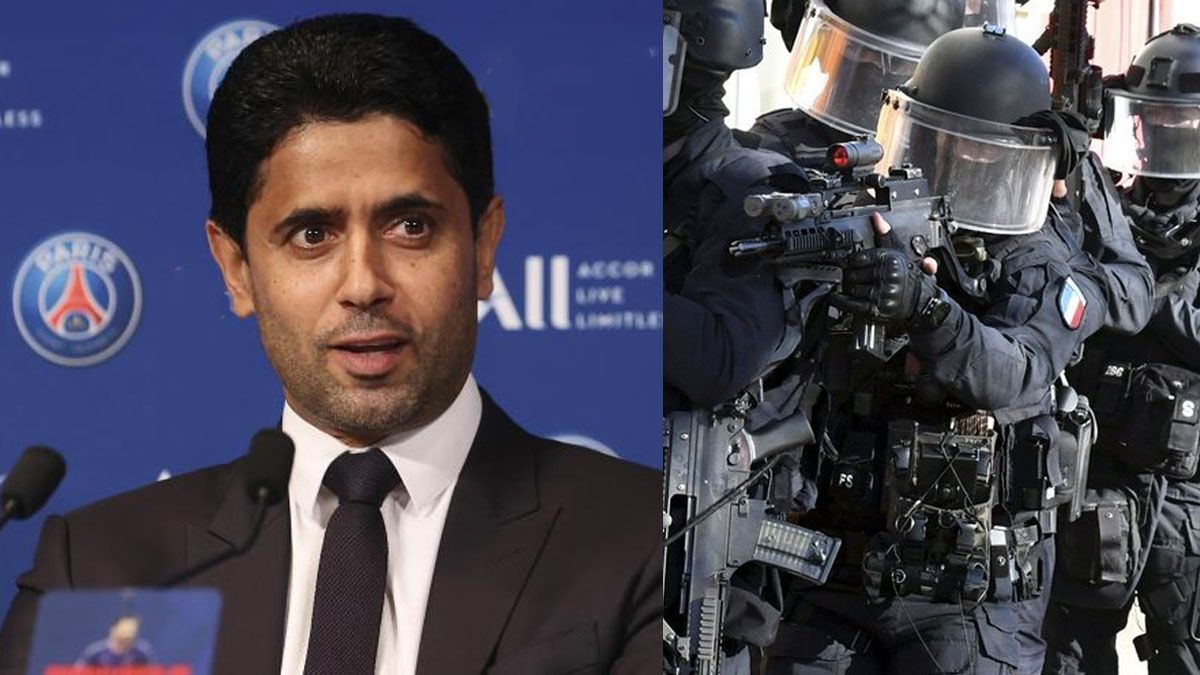 El presidente del PSG en problemas. Allanaron su casa en París por una denuncia de secuestro y torturas. (Foto: A24.com)
