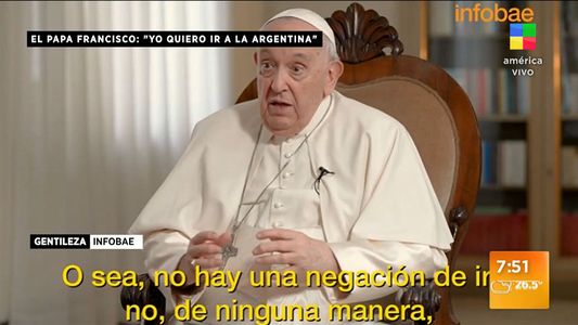 Video | El Papa Francisco explicó por qué todavía no visitó el país y aseguró: Yo quiero ir a la Argentina