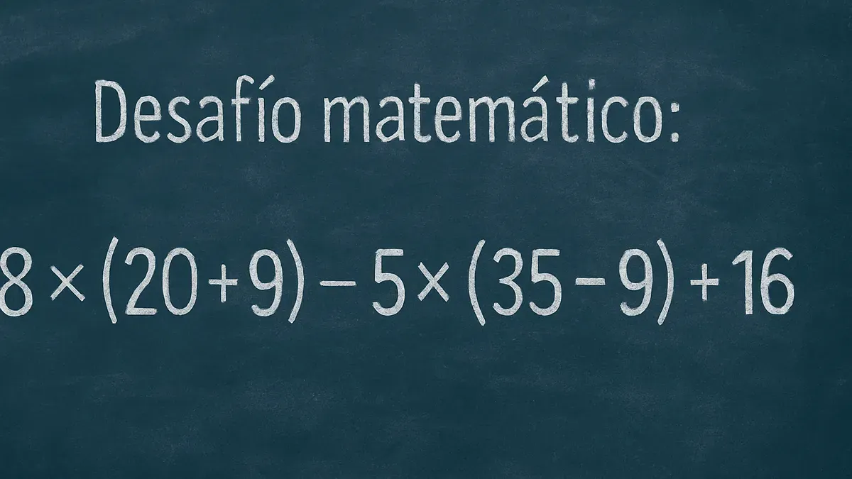 La regla esencial para resolver este desafío matemático es conocido como PEMDAS (por sus siglas en inglés) o jerarquía de operaciones.