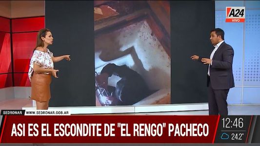 Así era el escondite del narco El Rengo Pacheco