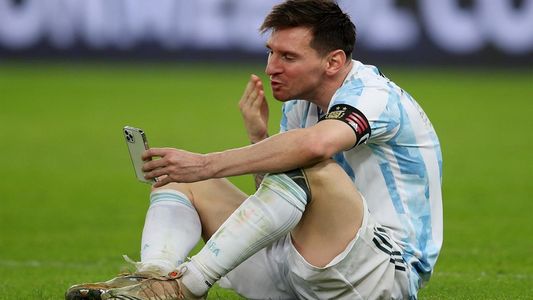 Messi y las videollamadas después de la consagración