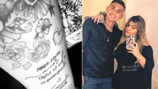 El tatuaje de Morena Rial para su novio Facundo: Porque con tu amor...