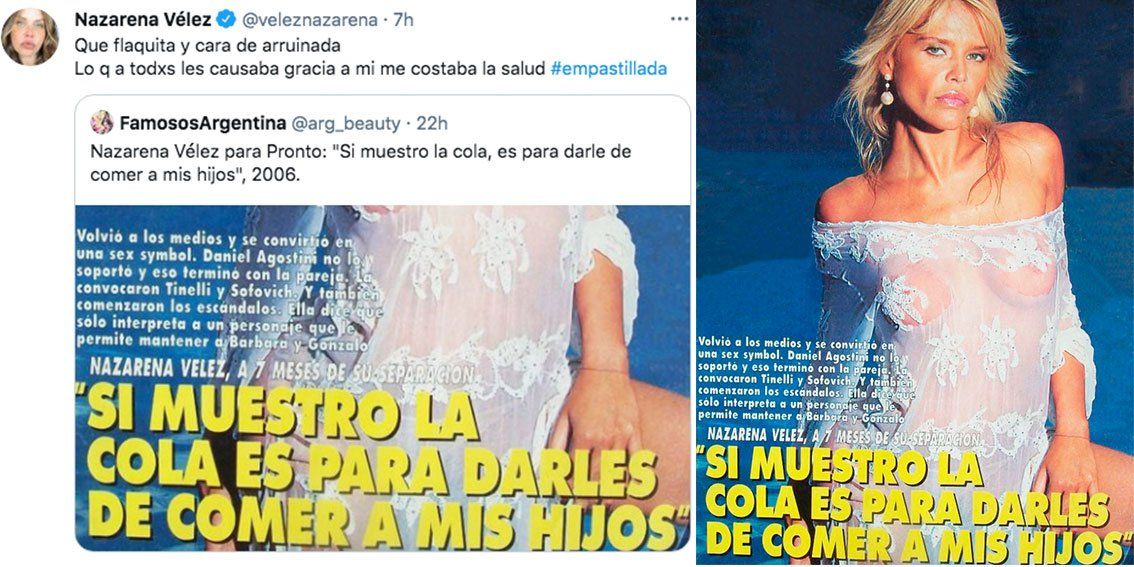 Nazarena Vélez aseguró que estaba enferma en esa producción