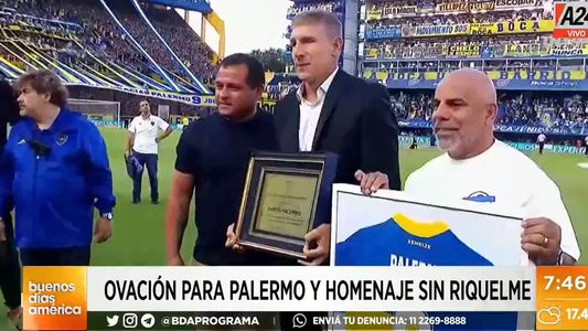 Video | Martín Palermo volvió a pisar la Bombonera y fue ovacionado por los hinchas